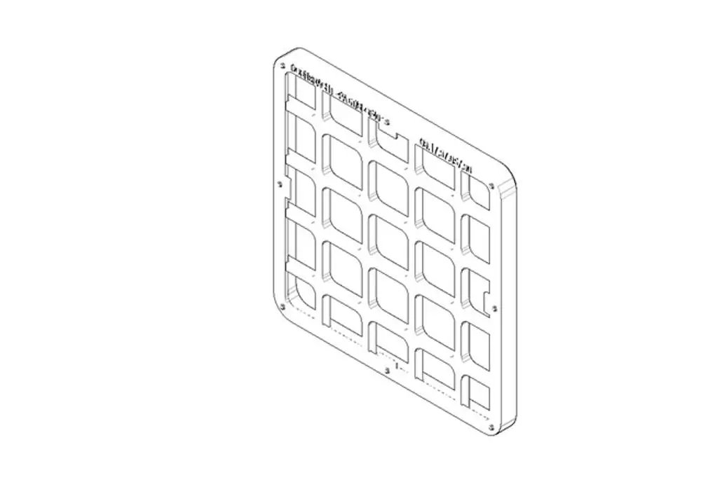 DORNBRACHT Halter Strahlmatte ERSATZTEILE 091797057 65,5 x 65,5 x 5,5 mm, 09179705790 Galeriebild 1